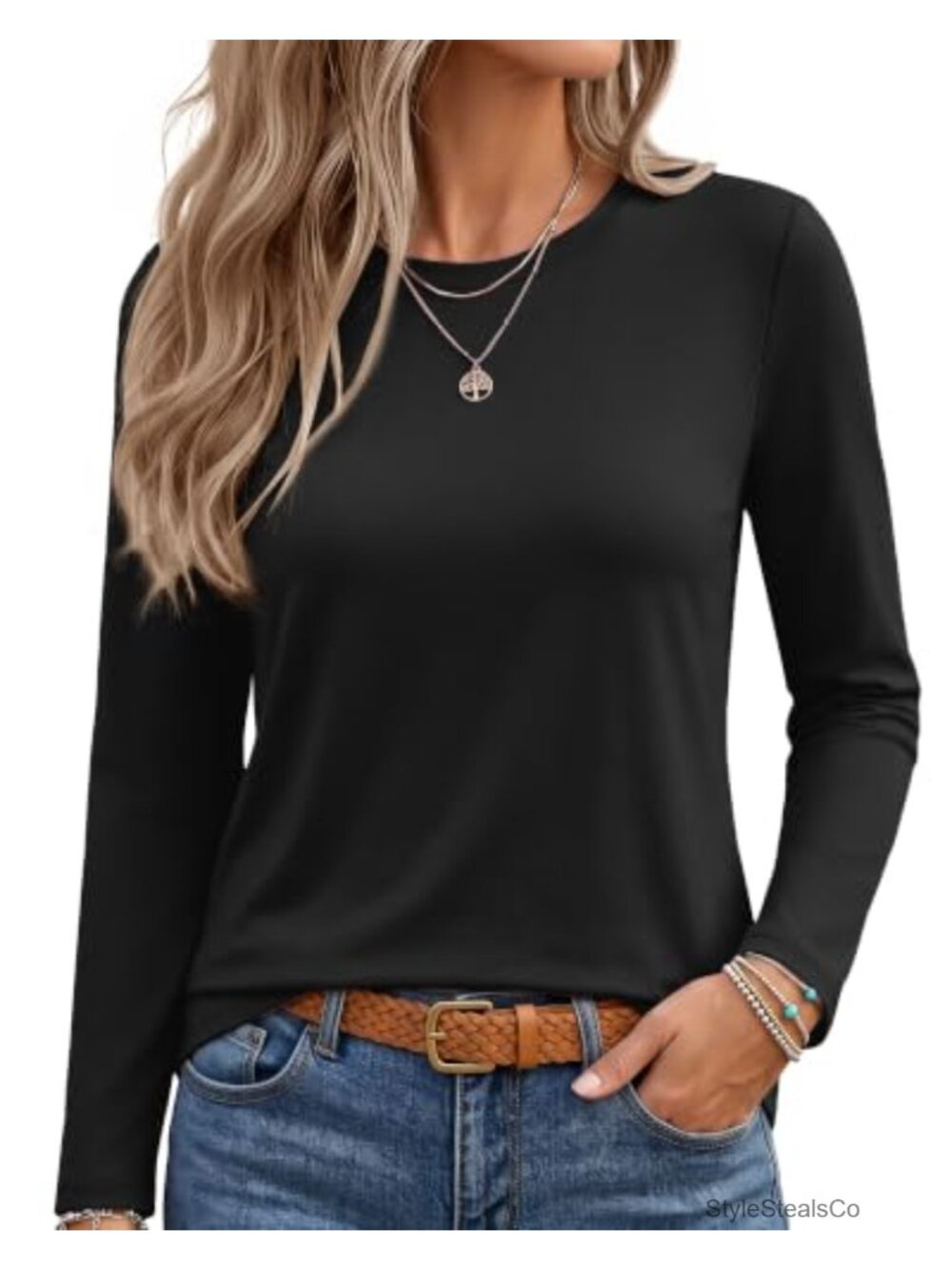 Women's Long Sleeve T-Shirts Casual Loose Fit Tees Fall Outfits